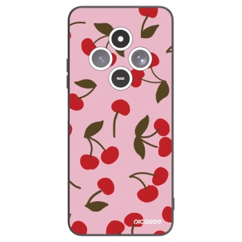 Picasee silikonowe czarne etui na Xiaomi Redmi 14C - Cherry