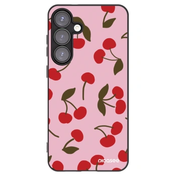 Picasee silikonowe czarne etui na Samsung Galaxy S25+ 5G - Cherry