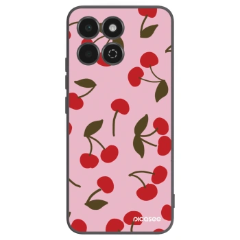 Picasee silikonowe czarne etui na Honor 200 Smart 5G - Cherry