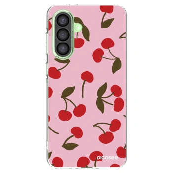 Picasee silikonowe przeźroczyste etui na Samsung Galaxy A26 5G A266B - Cherry