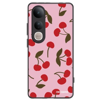 Picasee silikonowe czarne etui na Vivo V50 Lite 5G - Cherry