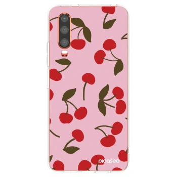 Picasee silikonowe przeźroczyste etui na Huawei P30 - Cherry