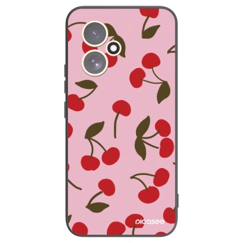 Picasee silikonowe czarne etui na Honor 400 5G - Cherry