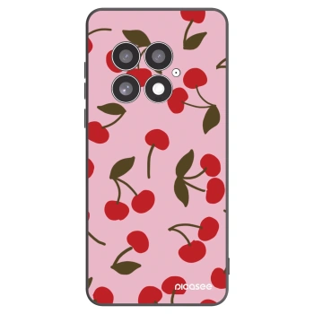 Picasee silikonowe czarne etui na OnePlus 13 5G - Cherry