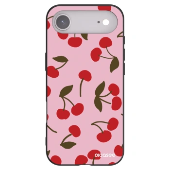 Picasee silikonowe czarne etui na Apple iPhone Air - Cherry