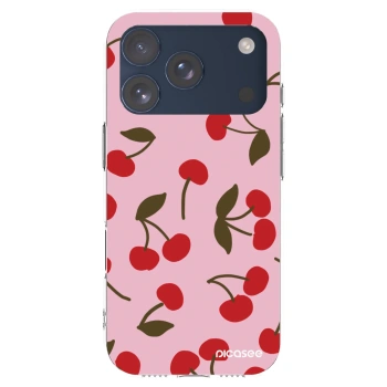 Picasee silikonowe przeźroczyste etui na Apple iPhone 17 Pro - Cherry