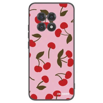 Picasee silikonowe czarne etui na OnePlus 13R 5G - Cherry