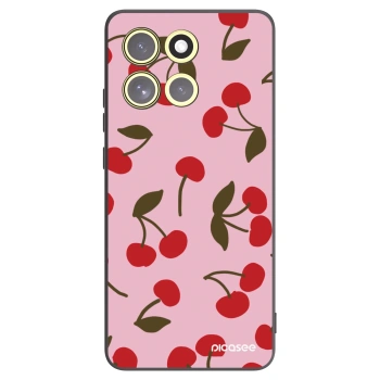 Picasee silikonowe czarne etui na Motorola Moto G86 5G - Cherry