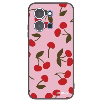 Picasee silikonowe czarne etui na Xiaomi Redmi 15C 4G - Cherry