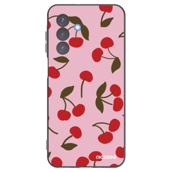 Picasee silikonowe czarne etui na Samsung Galaxy A17 5G - Cherry