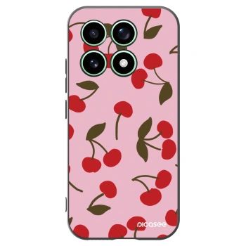 Picasee silikonowe czarne etui na Xiaomi 17 - Cherry