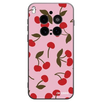 Picasee silikonowe czarne etui na Vivo X300 Pro - Cherry