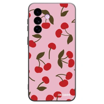Picasee silikonowe czarne etui na Samsung Galaxy A57 5G - Cherry