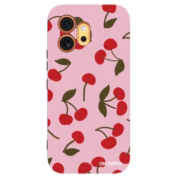 Picasee silikonowe czarne etui na Honor 600 - Cherry