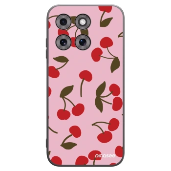 Picasee silikonowe czarne etui na Motorola Moto G77 - Cherry