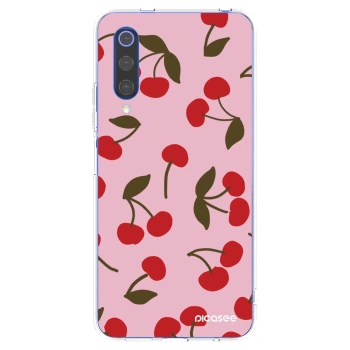 Picasee silikonowe przeźroczyste etui na Xiaomi Mi 9 SE - Cherry