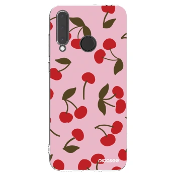 Picasee silikonowe przeźroczyste etui na Honor 20 Lite - Cherry