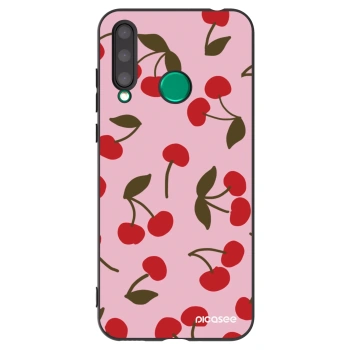 Picasee silikonowe czarne etui na Honor 20 Lite - Cherry