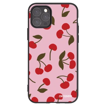 Picasee silikonowe czarne etui na Apple iPhone 11 Pro - Cherry