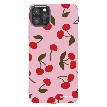 Picasee silikonowe przeźroczyste etui na Apple iPhone 11 Pro Max - Cherry