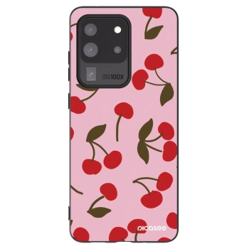 Picasee silikonowe czarne etui na Samsung Galaxy S20 Ultra 5G G988F - Cherry