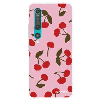 Picasee silikonowe przeźroczyste etui na Xiaomi Mi 10 - Cherry