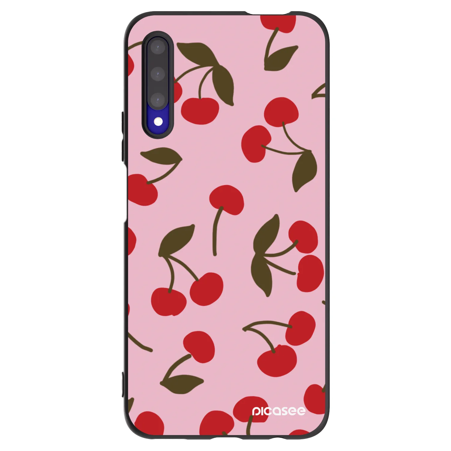 Picasee silikonowe czarne etui na Honor 9X Pro - Cherry