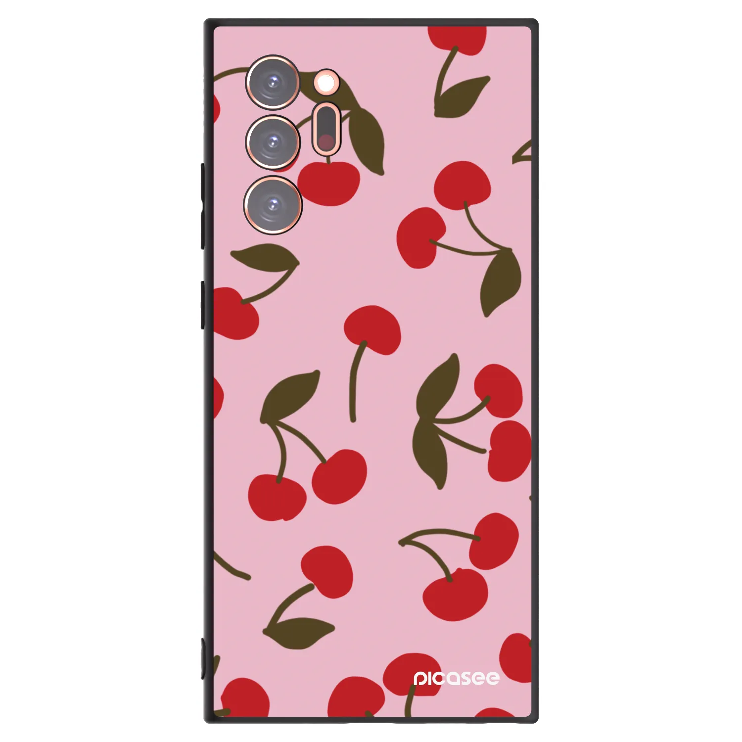 Picasee silikonowe czarne etui na Samsung Galaxy Note 20 Ultra - Cherry