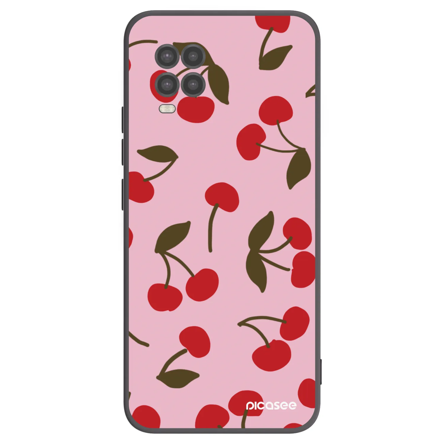 Picasee silikonowe czarne etui na Xiaomi Mi 10 Lite - Cherry