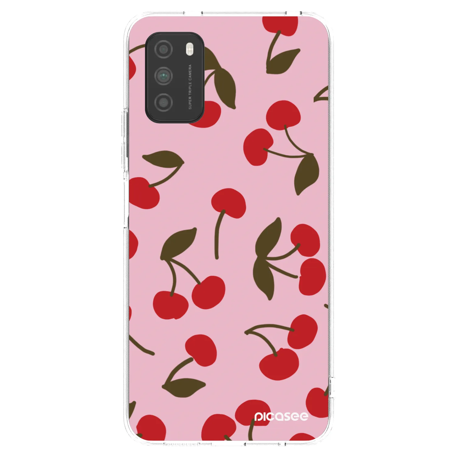 Picasee silikonowe przeźroczyste etui na Xiaomi Poco M3 - Cherry