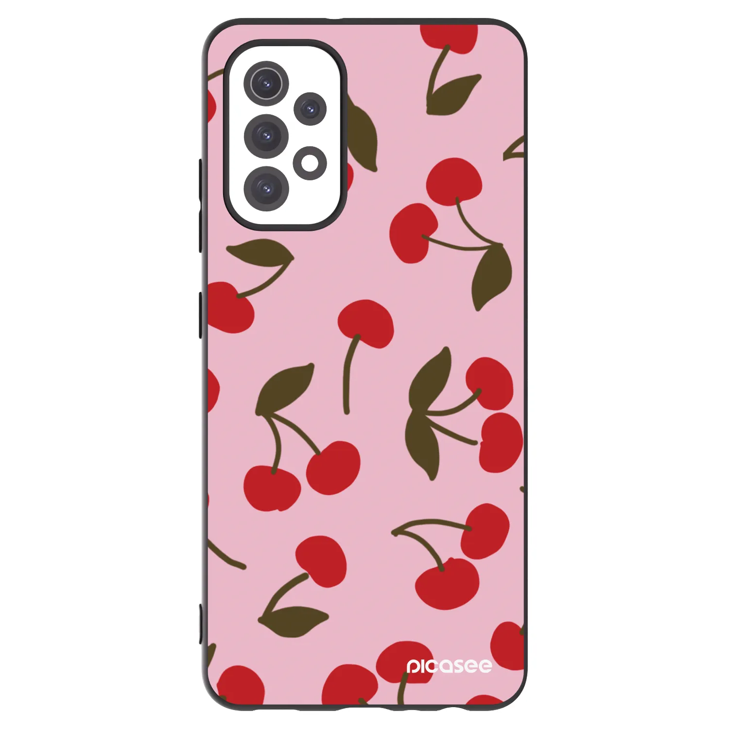 Picasee silikonowe czarne etui na Samsung Galaxy A32 5G A326B - Cherry