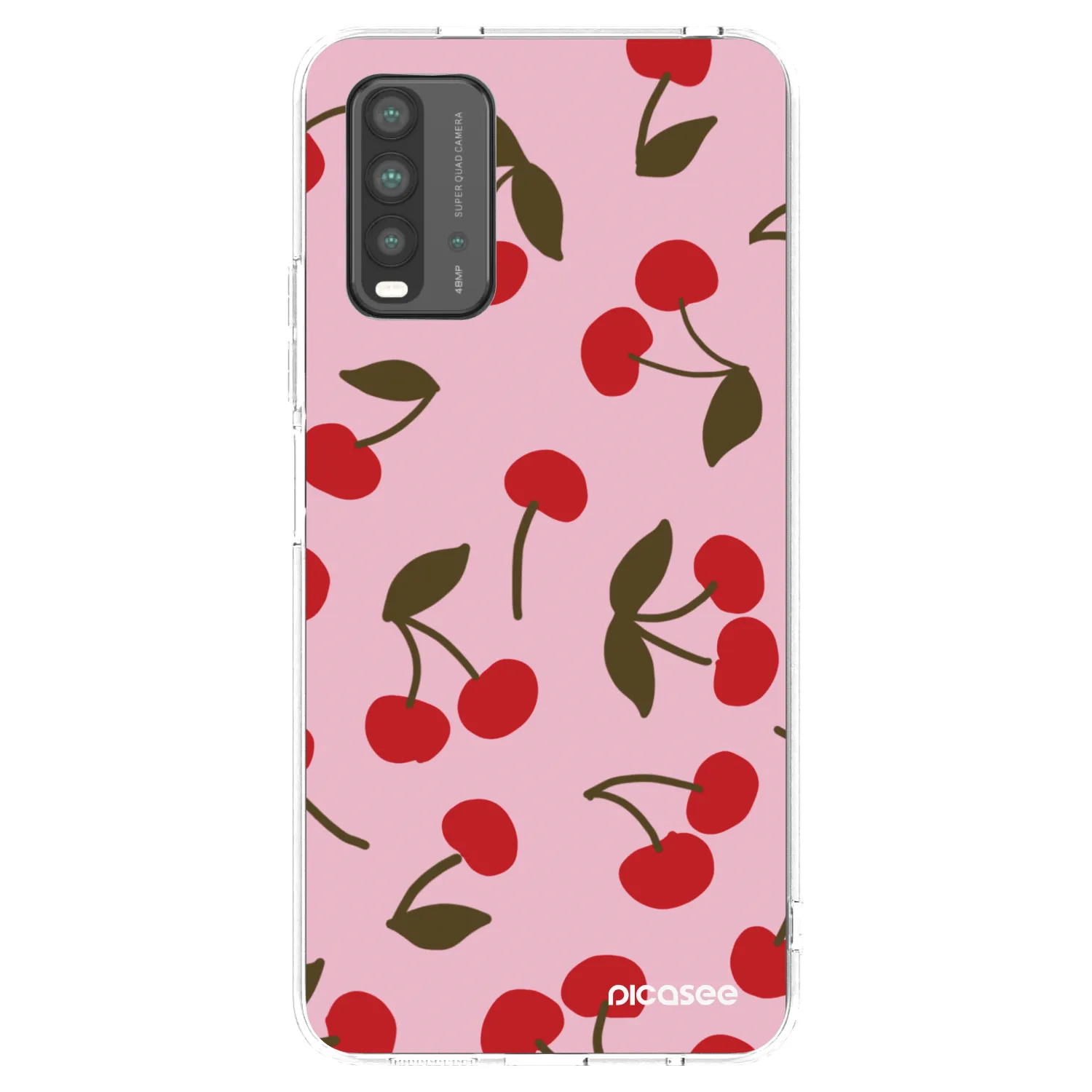Picasee silikonowe przeźroczyste etui na Xiaomi Redmi 9T - Cherry
