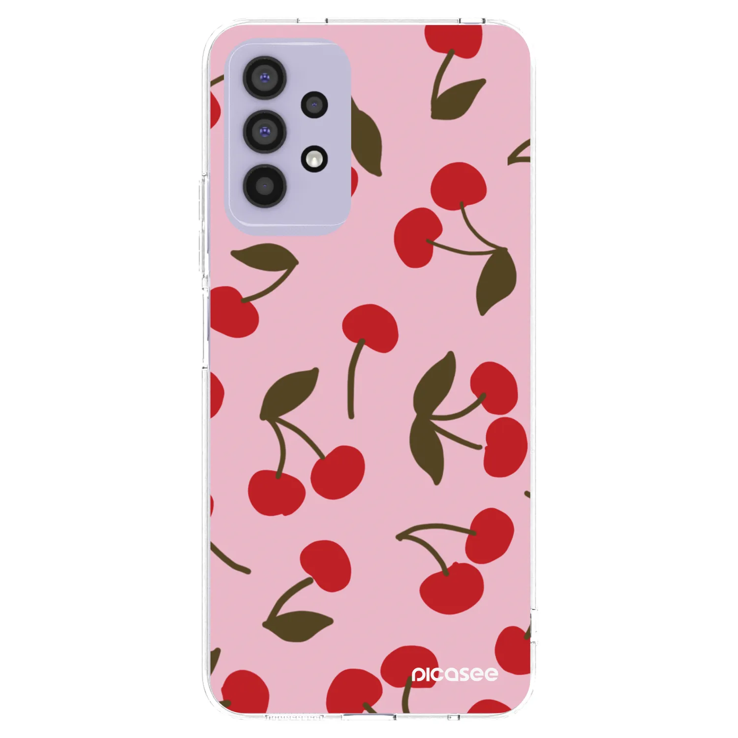 Picasee silikonowe przeźroczyste etui na Samsung Galaxy A32 4G SM-A325F - Cherry
