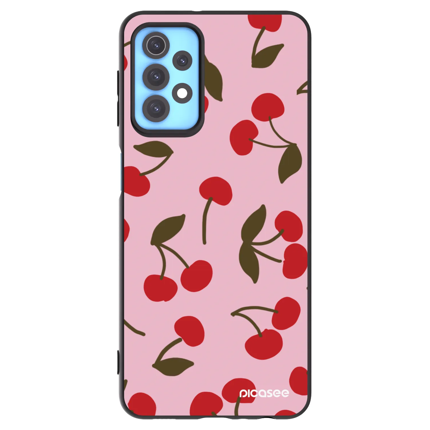 Picasee silikonowe czarne etui na Samsung Galaxy A32 4G SM-A325F - Cherry