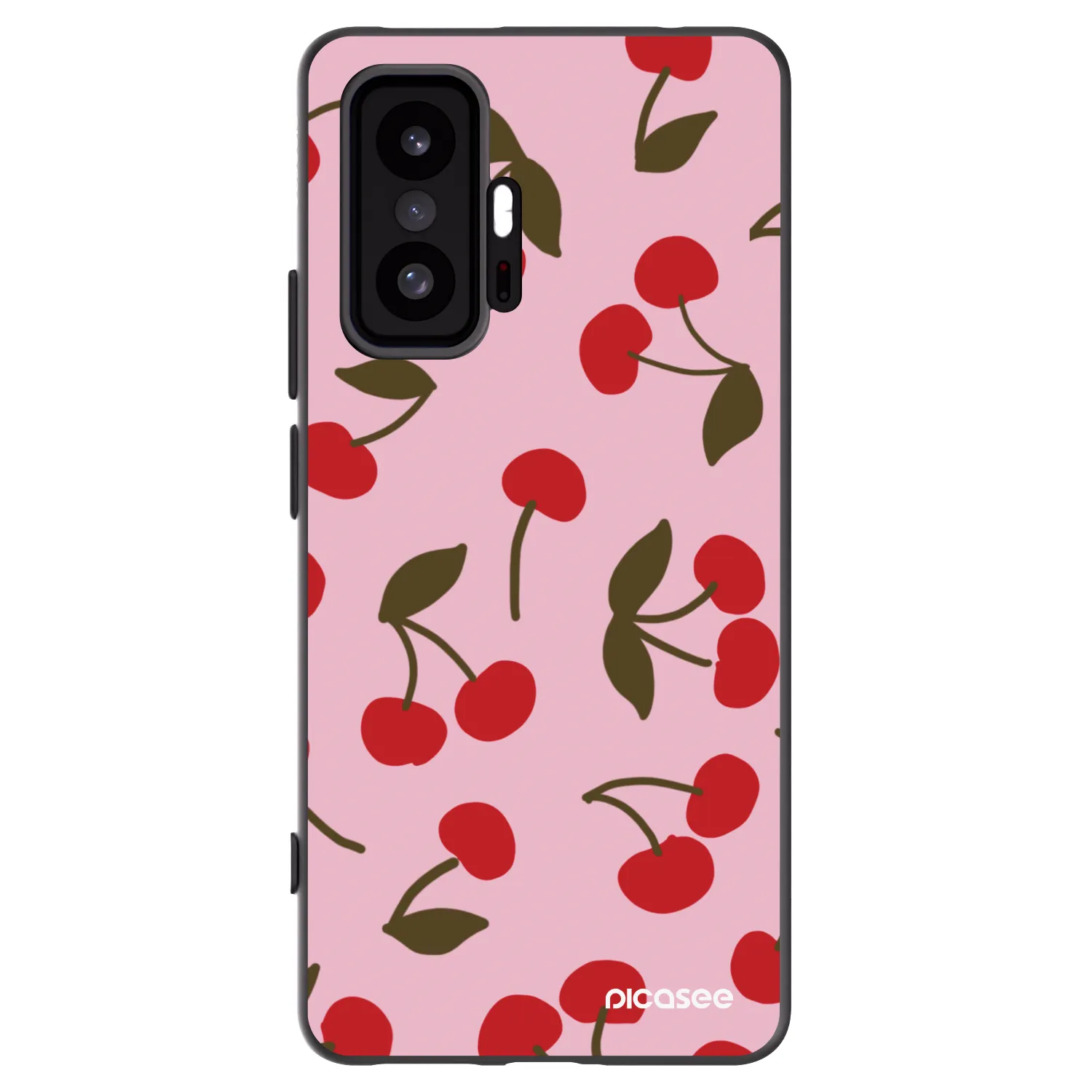 Picasee silikonowe czarne etui na Xiaomi 11T Pro - Cherry