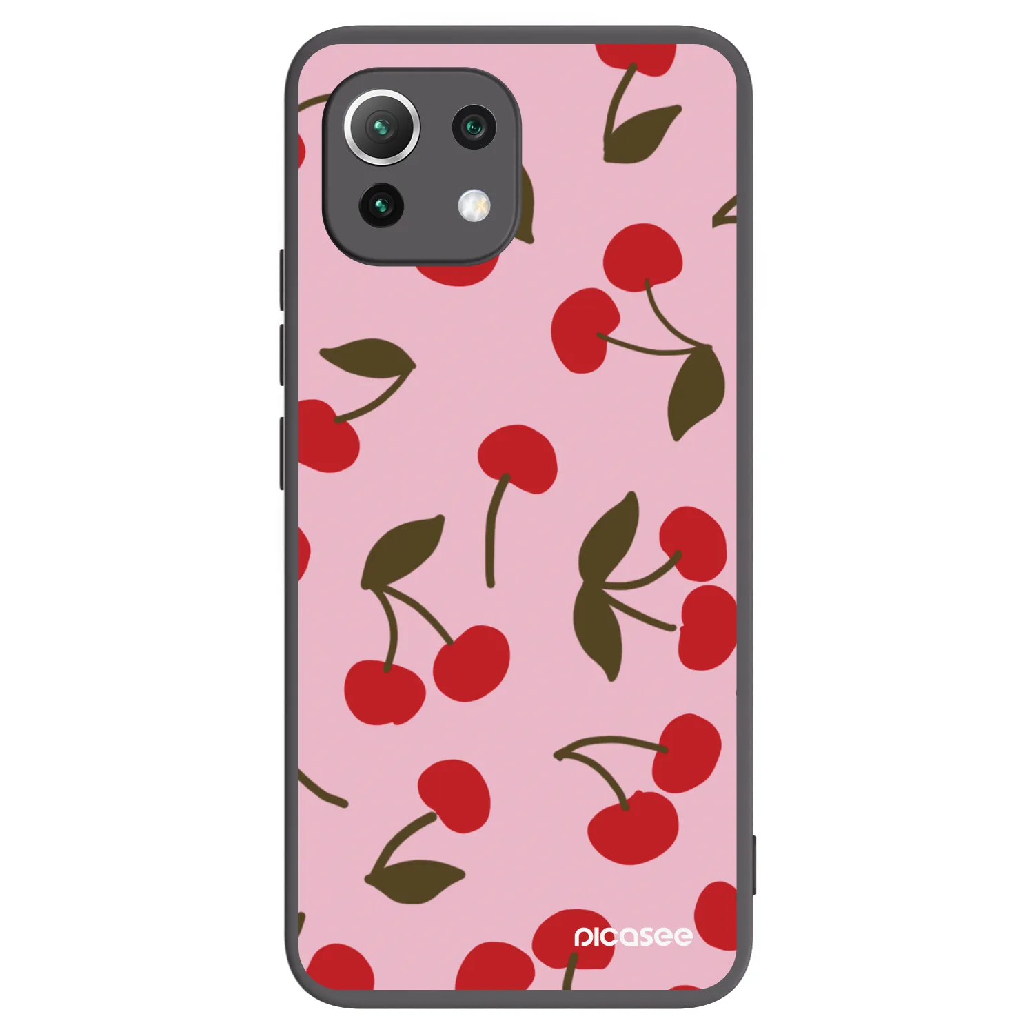 Picasee silikonowe czarne etui na Xiaomi 11 Lite 5G NE - Cherry