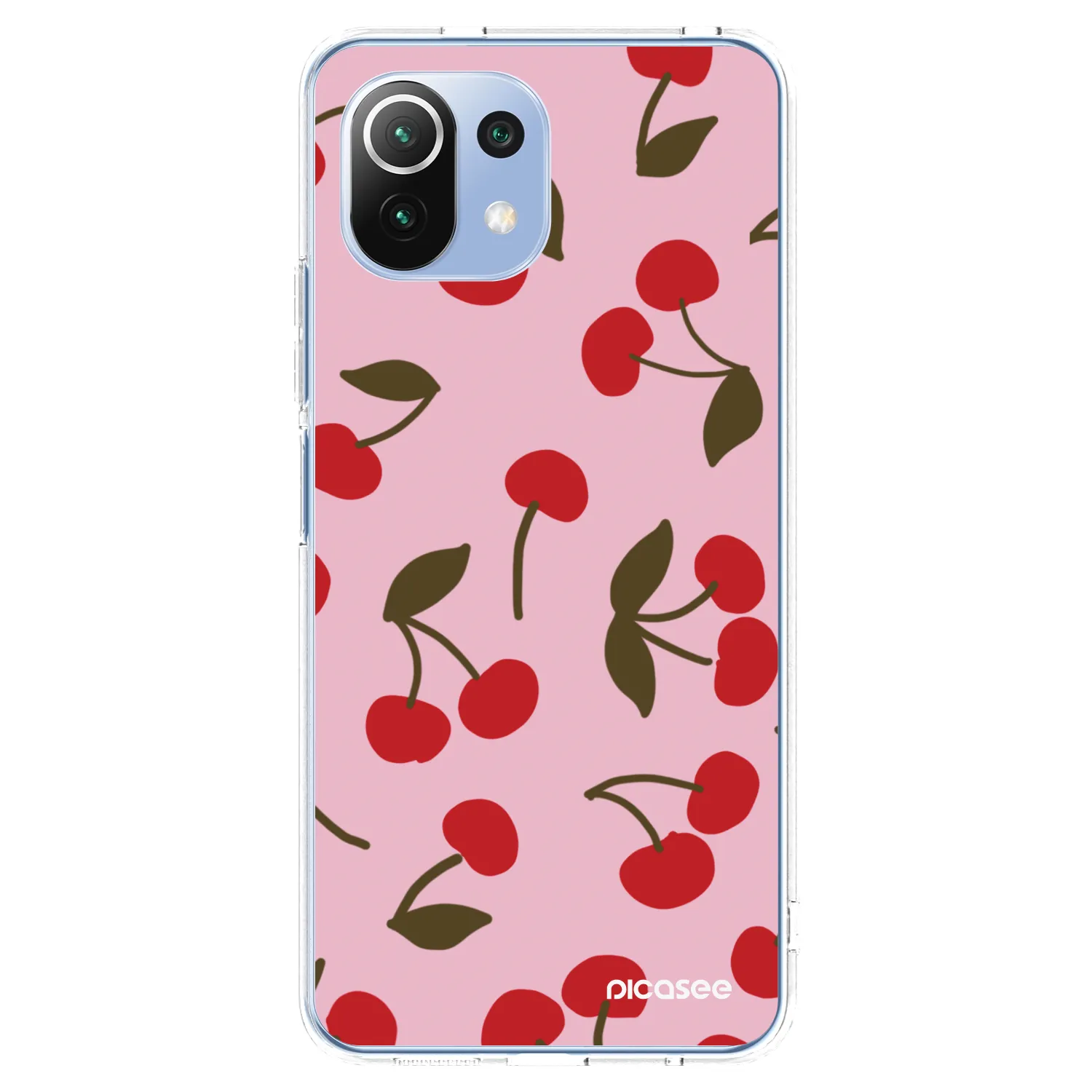 Picasee silikonowe przeźroczyste etui na Xiaomi 11 Lite 5G NE - Cherry