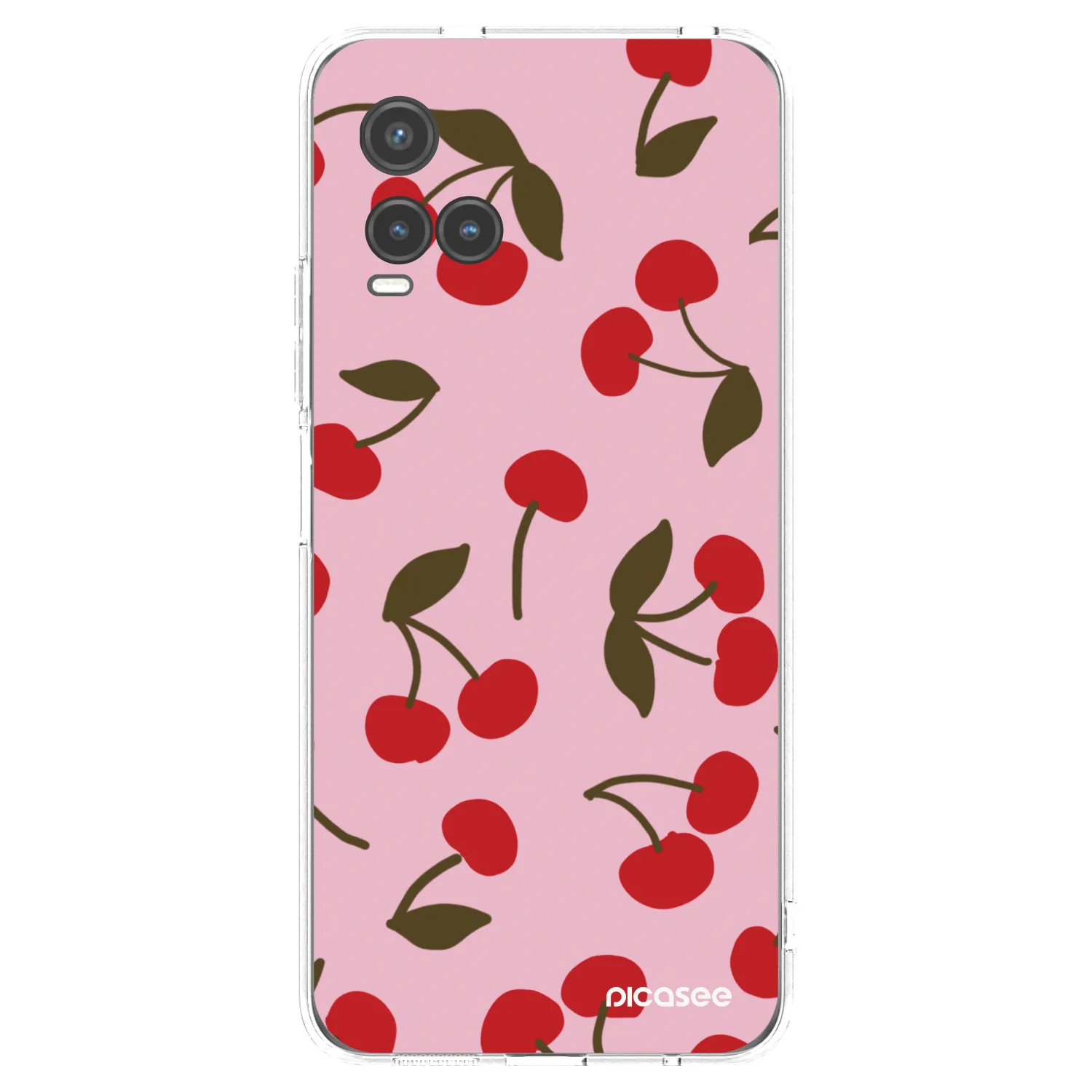 Picasee silikonowe przeźroczyste etui na Vivo Y33s - Cherry
