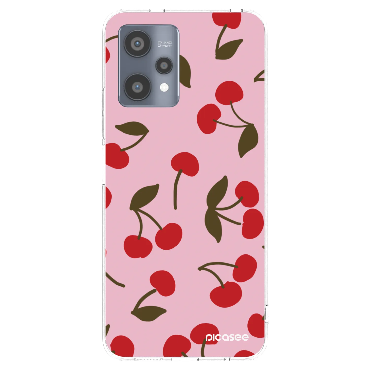 Picasee silikonowe przeźroczyste etui na Realme 9 Pro 5G - Cherry
