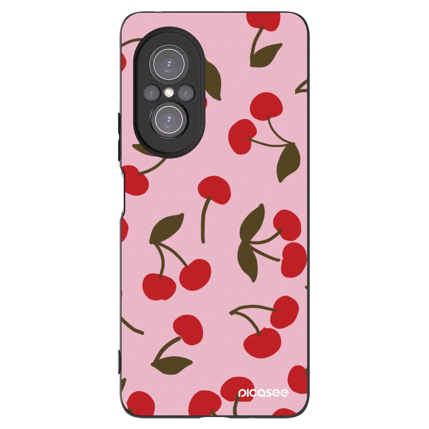 Picasee silikonowe czarne etui na Huawei Nova 9 SE - Cherry