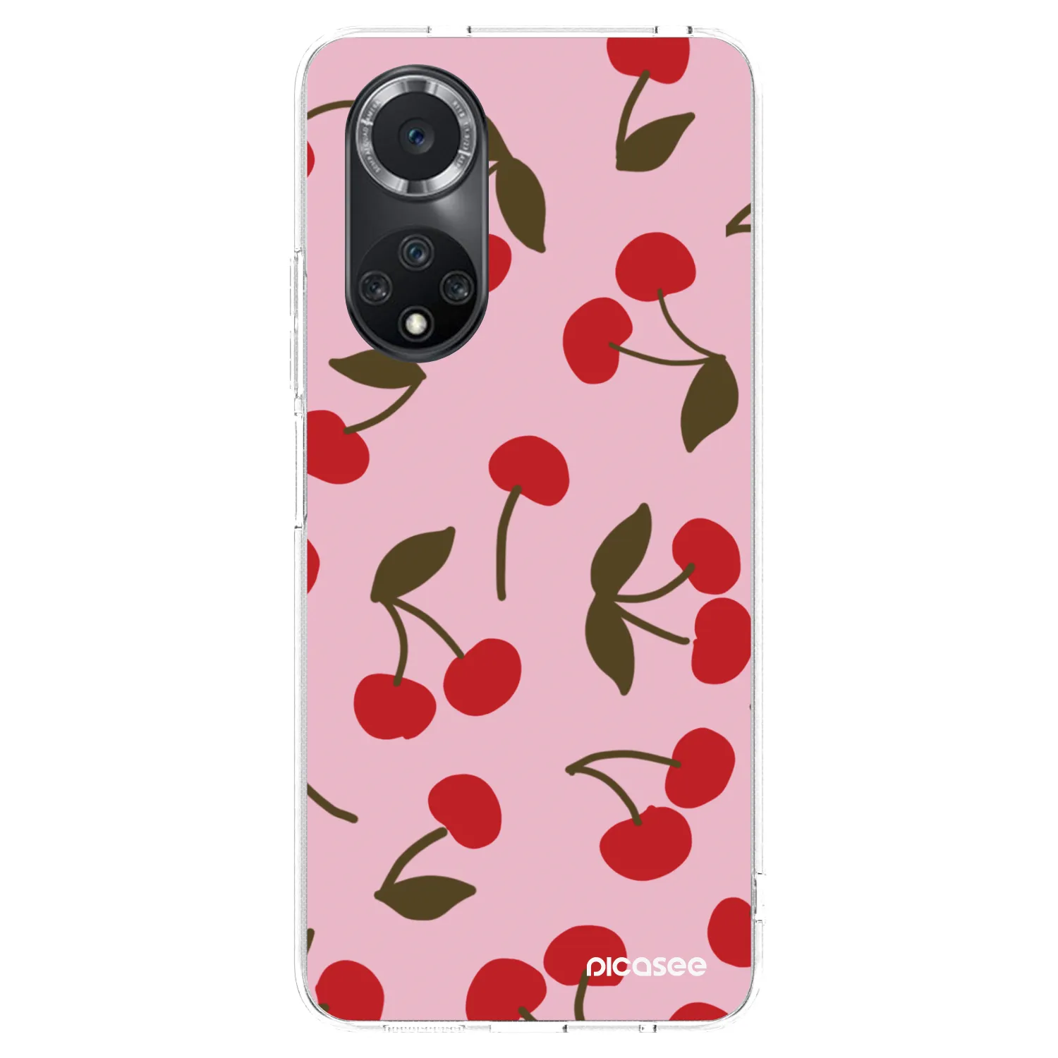 Picasee silikonowe przeźroczyste etui na Huawei Nova 9 SE - Cherry