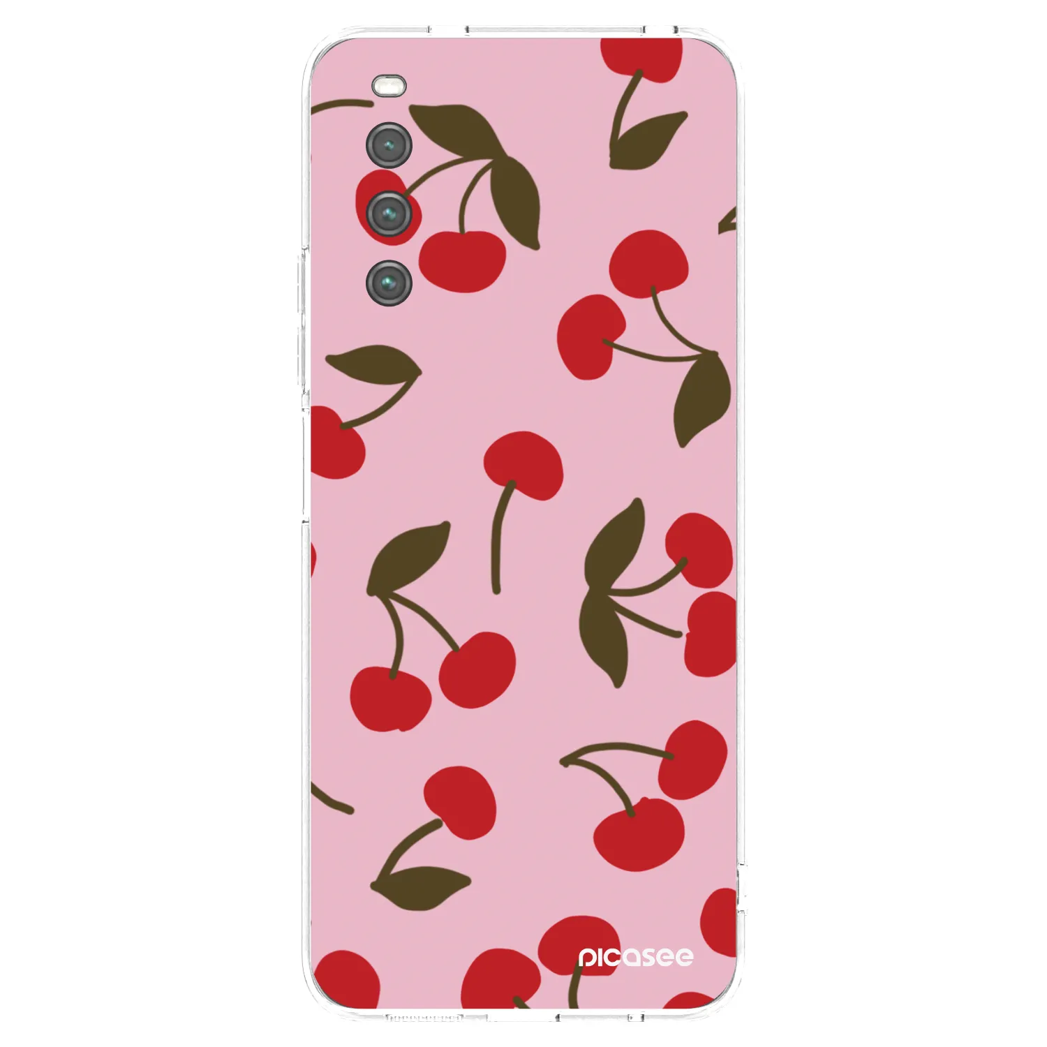 Picasee silikonowe przeźroczyste etui na Sony Xperia 10 IV 5G - Cherry