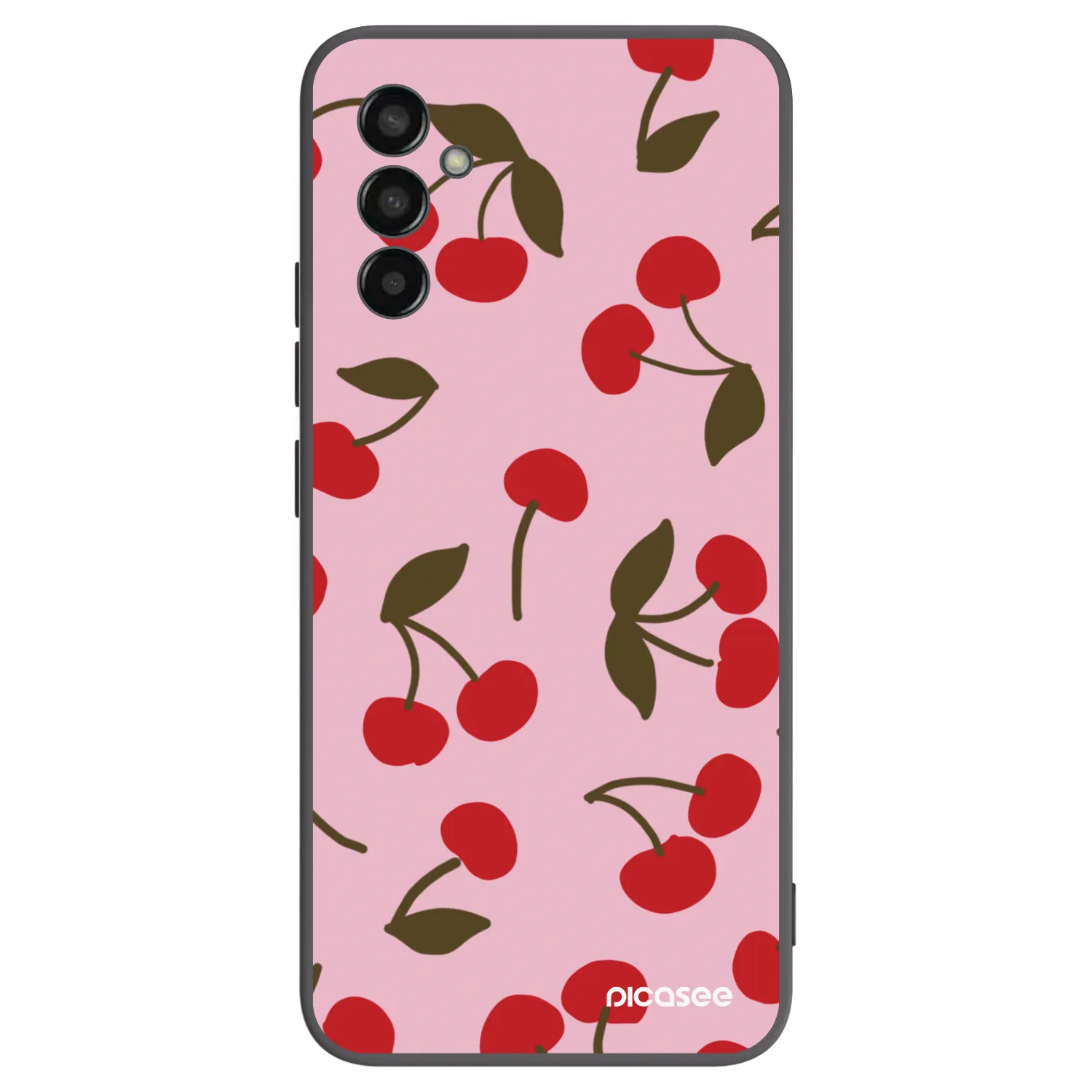 Picasee silikonowe czarne etui na Samsung Galaxy M13 M135F - Cherry