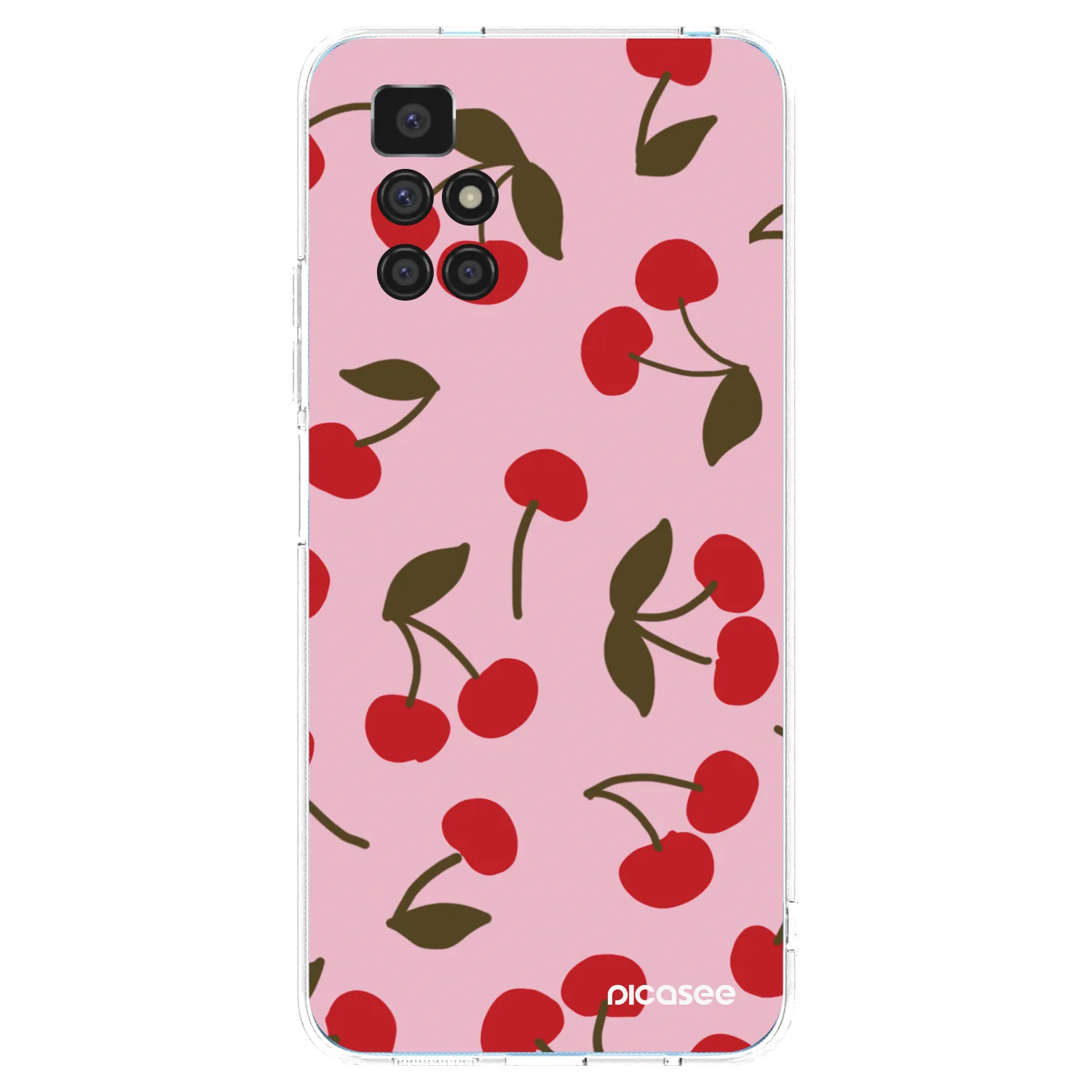 Picasee silikonowe przeźroczyste etui na Xiaomi Redmi 10 (2022) - Cherry