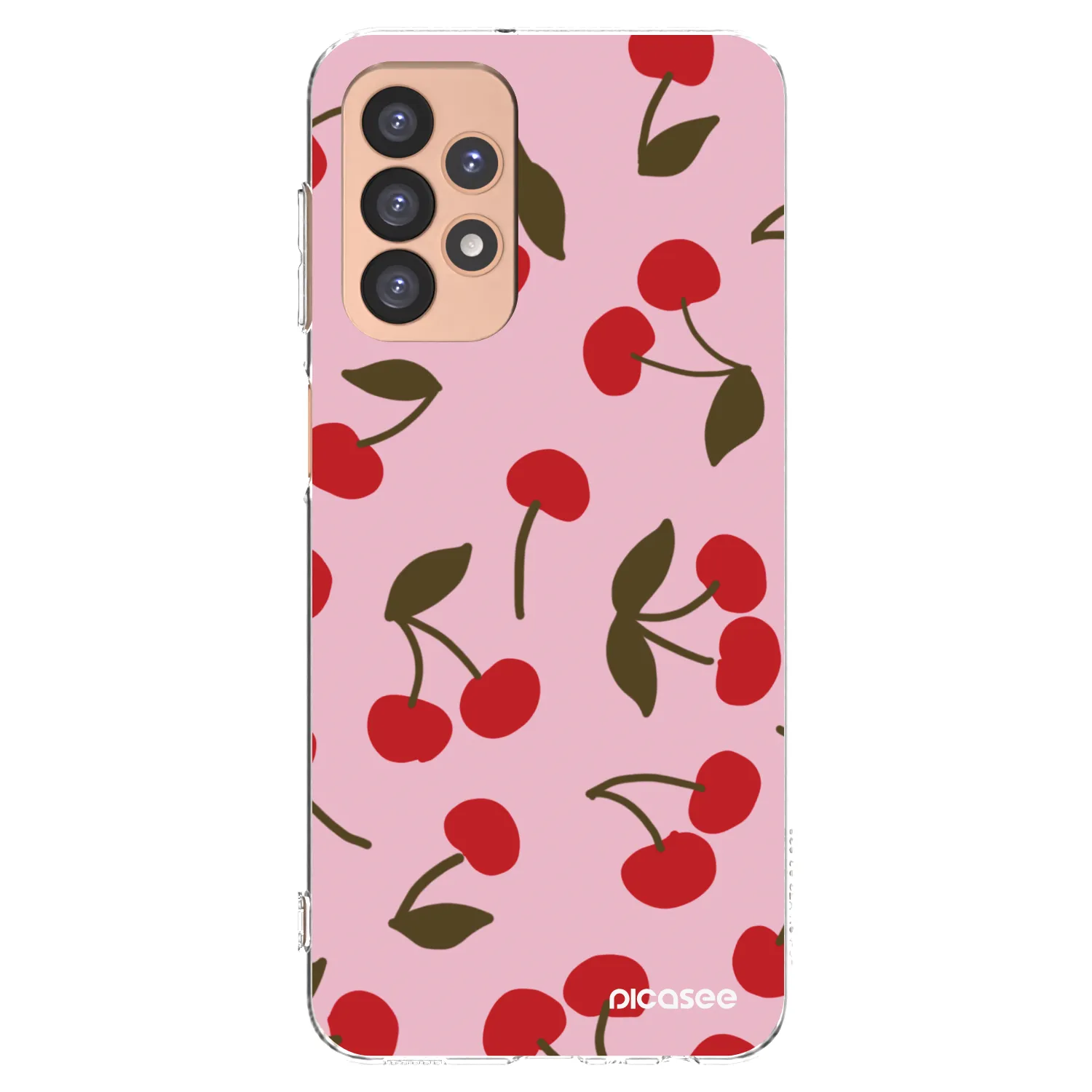 Picasee silikonowe przeźroczyste etui na Samsung Galaxy A23 A236B 5G - Cherry