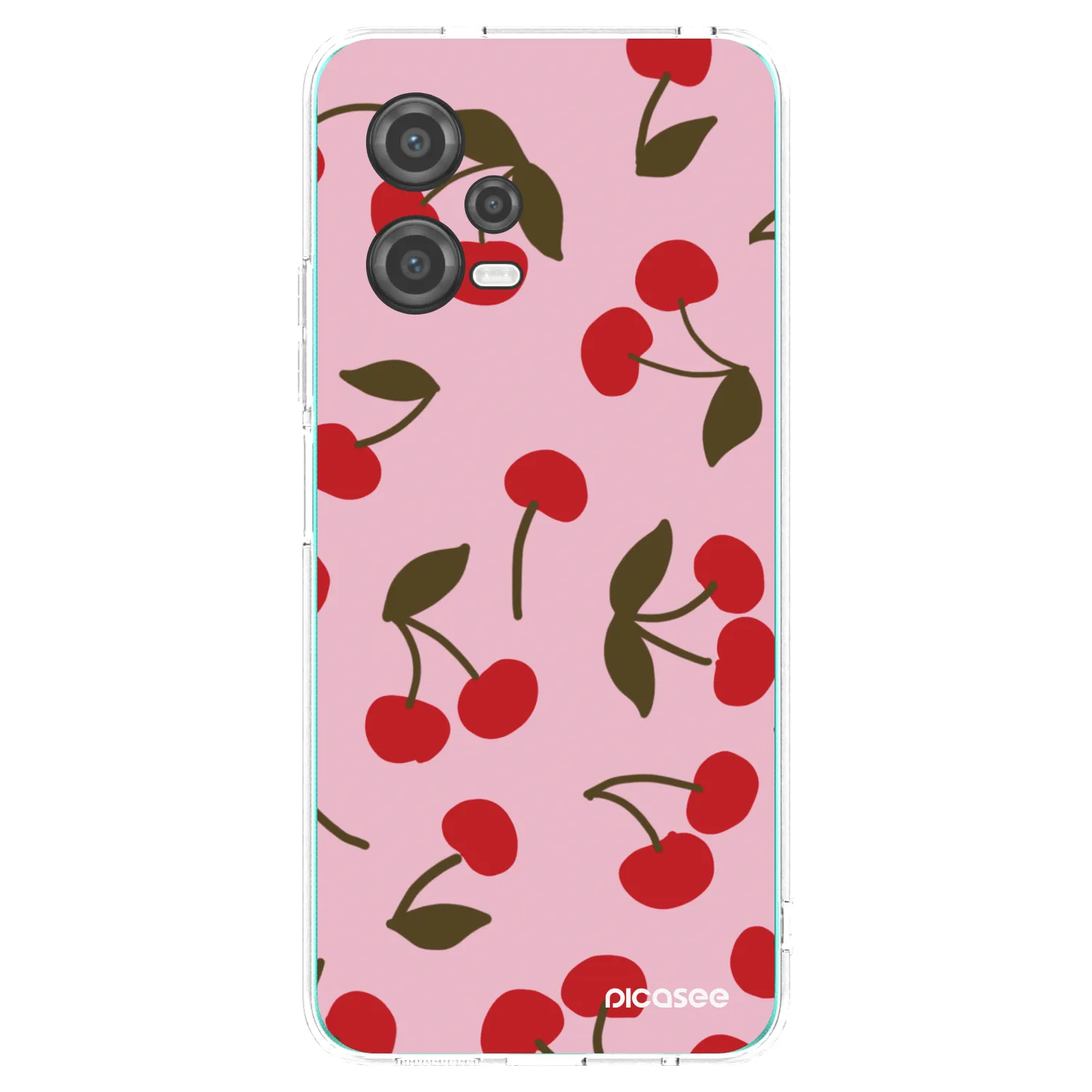 Picasee silikonowe przeźroczyste etui na Xiaomi Poco X5 - Cherry
