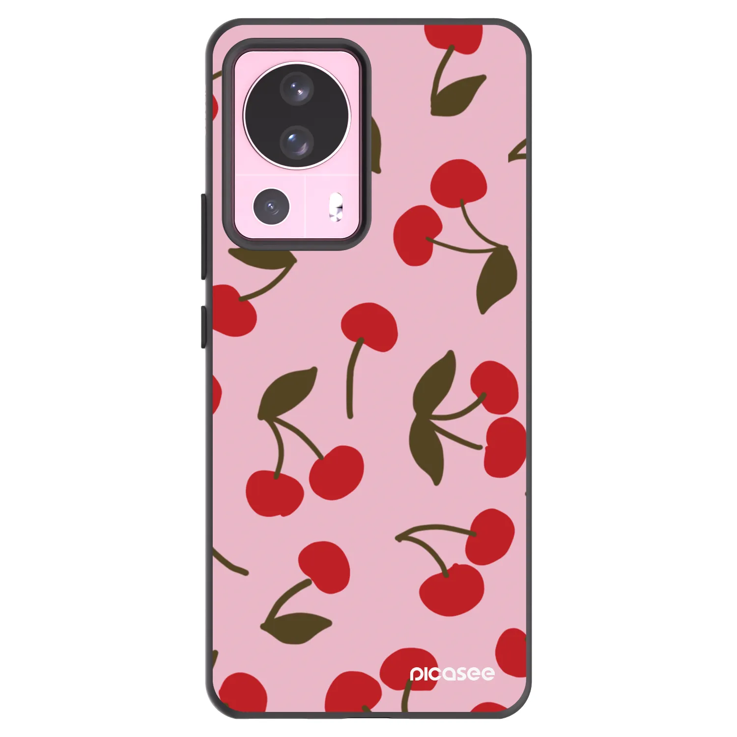 Picasee silikonowe czarne etui na Xiaomi 13 Lite - Cherry