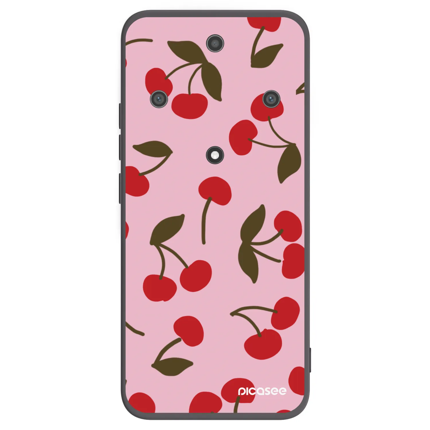 Picasee silikonowe czarne etui na Honor Magic5 Lite 5G - Cherry