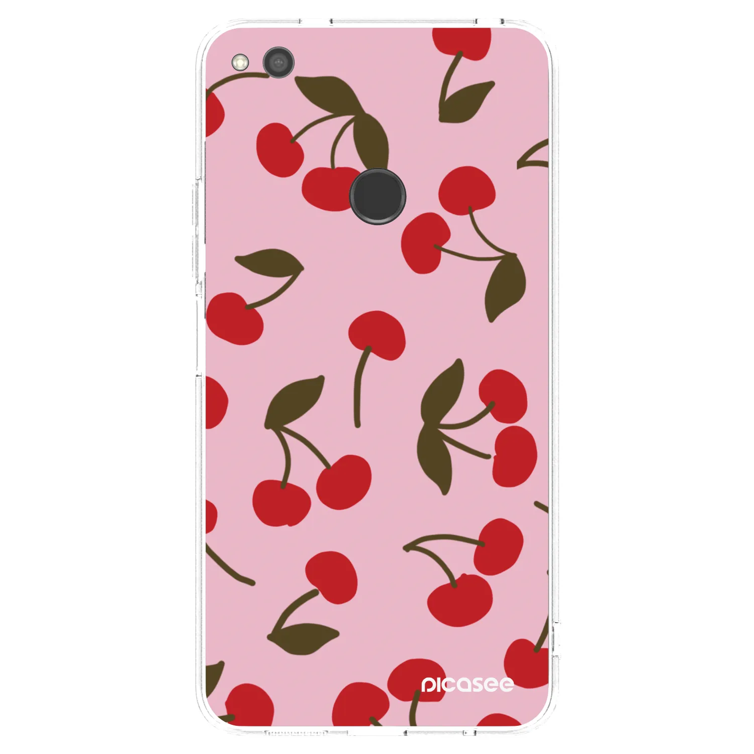 Picasee silikonowe przeźroczyste etui na Huawei P9 Lite 2017 - Cherry