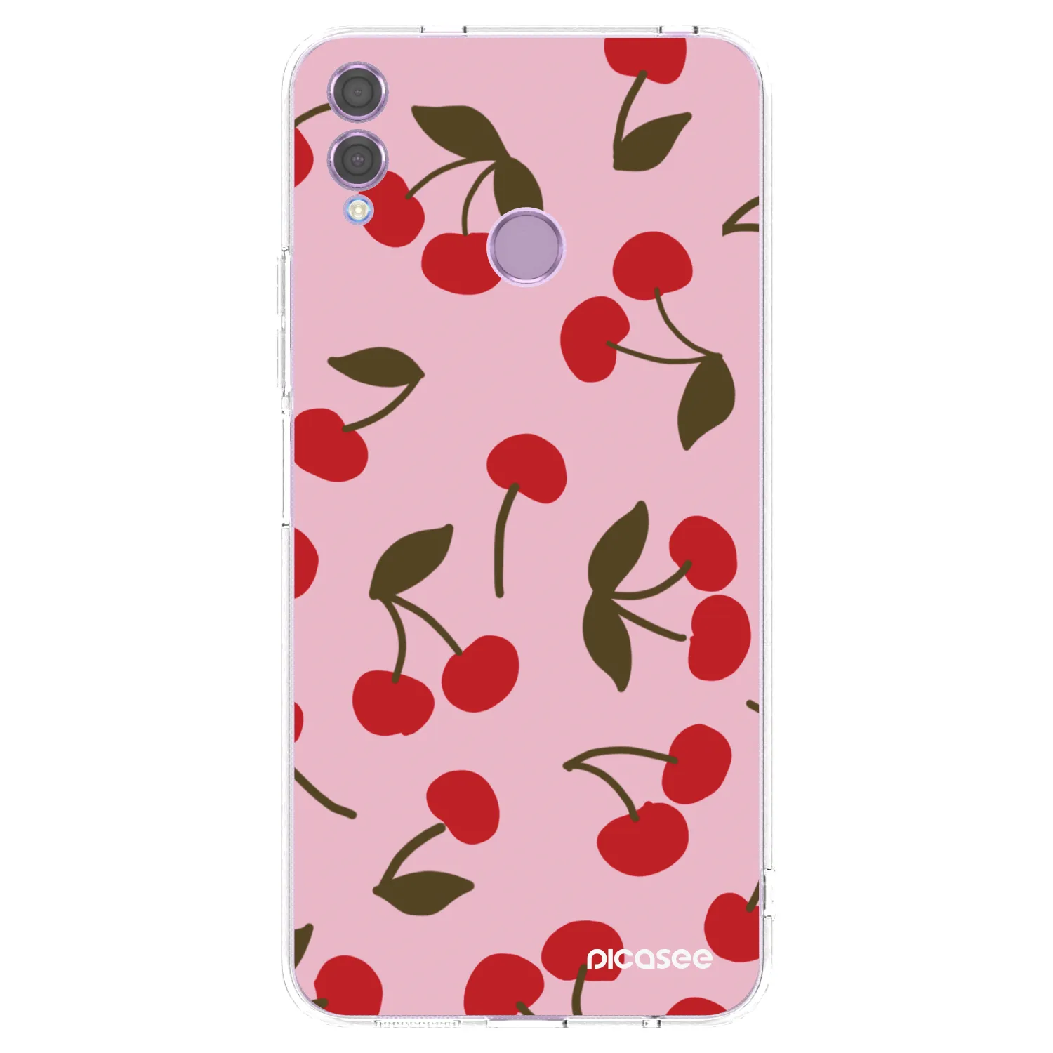 Picasee silikonowe przeźroczyste etui na Honor 8X - Cherry